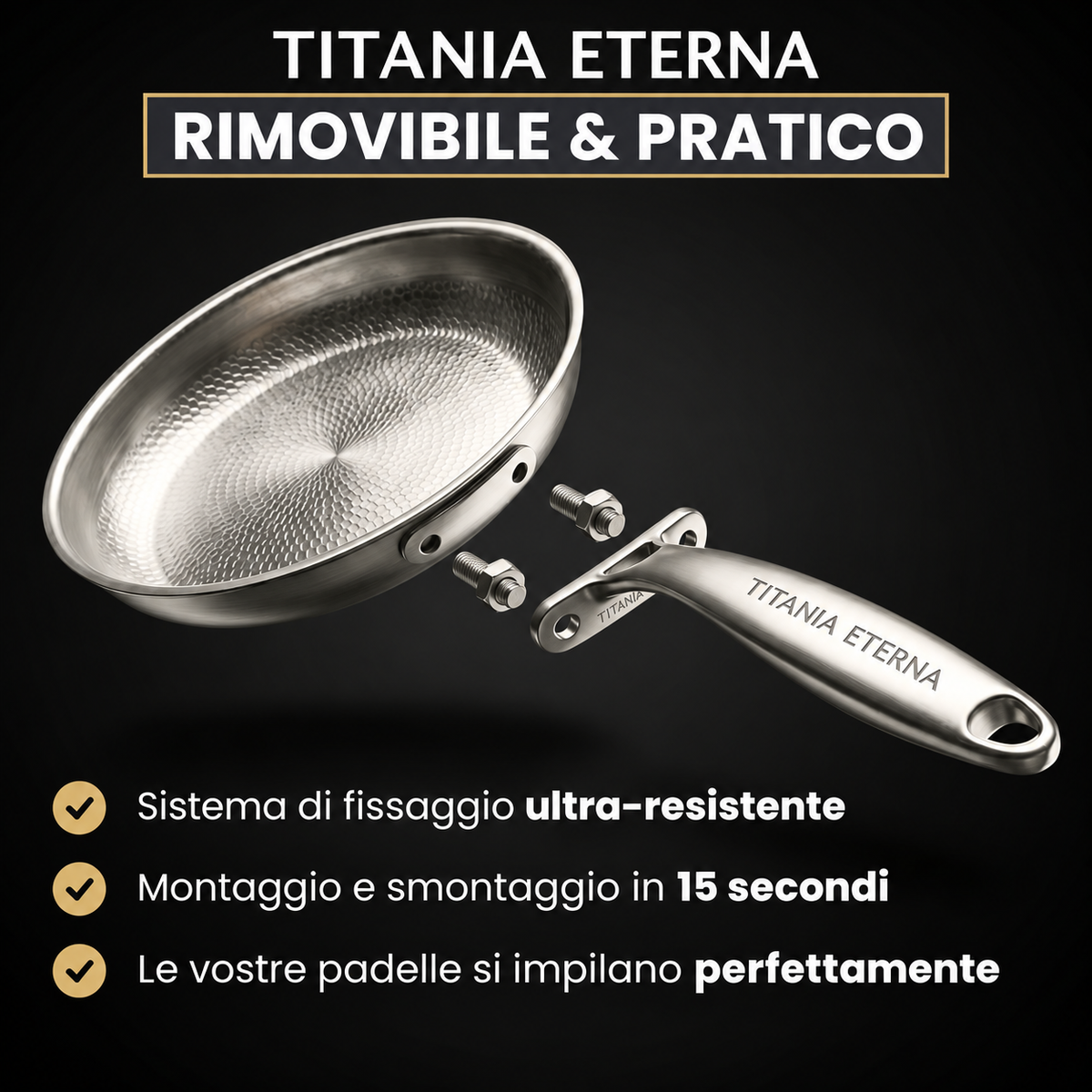 La Padella in Titanio Puro – Titania Eterna®
