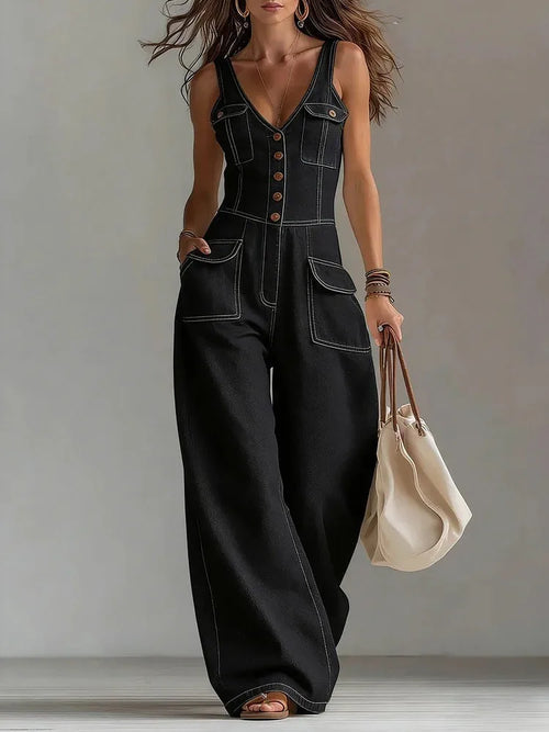 Beatrice | Tuta denim elegante