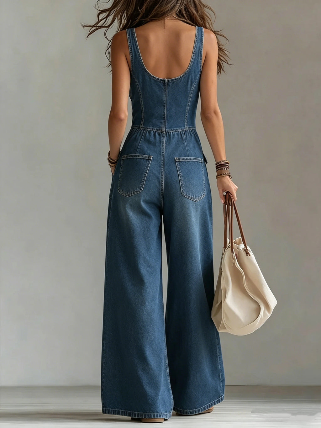 Beatrice | Tuta denim elegante