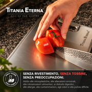 Tavola da taglio in titanio puro al 100% — Titania Eterna®