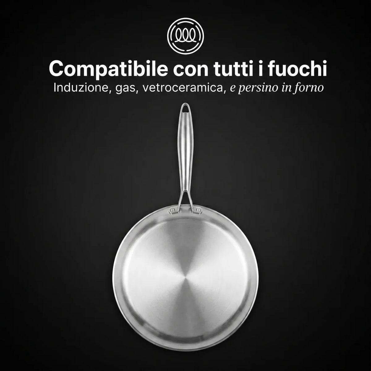 Padella per Crêpes 100% Titanio Puro – Titania Eterna®